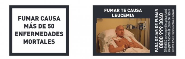 Argentina presenta nuevas advertencias para cigarrillos